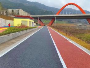 開州濱湖北路騎游道a（褚紅色&深灰色）